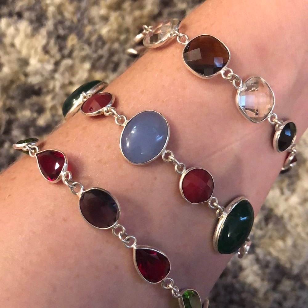 Colorful Gem Bracelets. - Picture 2 of 3